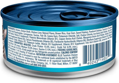 Tastefuls Chicken Entrée Pate Kitten Canned Cat Food, 3-oz can, 24 count