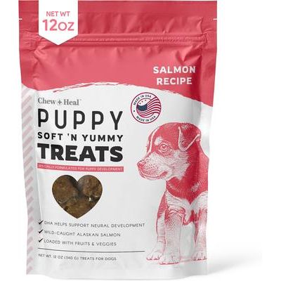 Premios para perros Puppy Soft 'N Yummy de salmón salvaje de Alaska con ingredientes limitados, bolsa de 5 oz