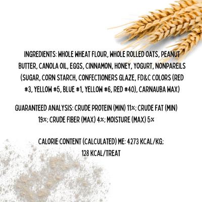 Long Winter Day Peanut Butter & Honey Assorted Crunchy Dog Treats, 18 count