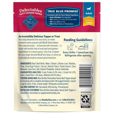 Delectables Beef Dinner Natural Wet Dog Food, 3-oz pouch, case of 24