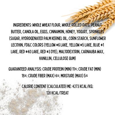 Valentine's Day Peanut Butter & Honey Assorted Crunchy Dog Treats, 18 count