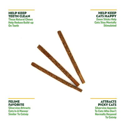 Silvervine Fruit Covered Sticks Cat Natural Chew Treats, 5 count