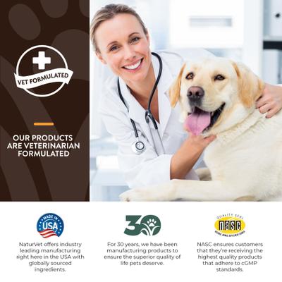 NaturVet, Breed Specific Sport & Working Breeds, suplemento integral para perros deportivos y de trabajo, 50 masticables