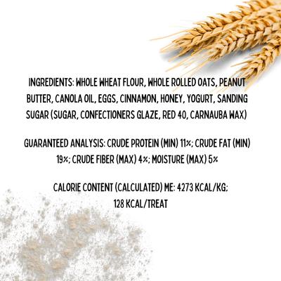 Applaws for Fall Peanut Butter & Honey Assorted Crunchy Dog Treats, 18 count