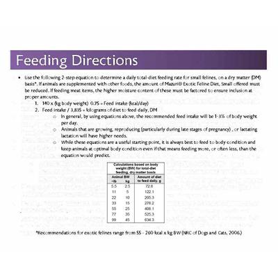 Small Exotic Feline Food, 25-lb bag