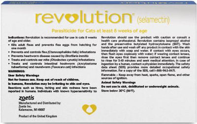 Topical Solution for Cats, 5.1-15 lbs, (Blue Box), 6 Doses (6-mos. supply)