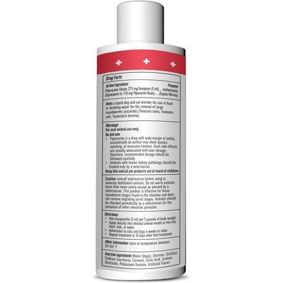 Remedy+Recovery Desparasitante para Mascotas para Perros y Gatos, botella de 8 onzas líquidas