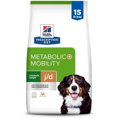 Alimento seco para perros Metabolic + Mobility j/d con sabor a pollo, bolsa de 8.5 lb