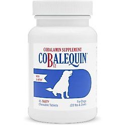 Cobalequin B12 Chewable Tablets, tamaño Mediano/Grande. 45 tabs. - Nutramax
