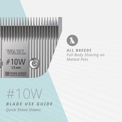 #10 Wide Prime Series Pet Grooming Blade Set, Chrome