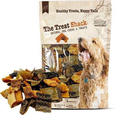 All-Natural Salmon Human-Grade Jerky Brittle Freeze-Dried Dog Treats, 3-oz bag