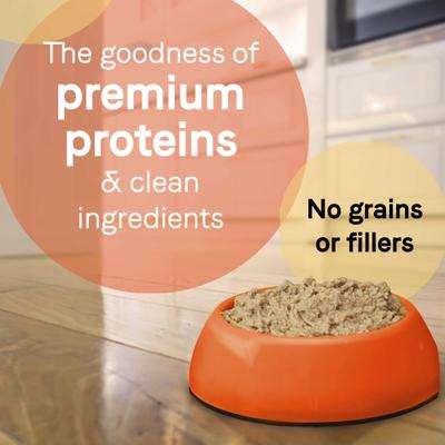 Bundle: CANIDAE PURE Petite Small Breed Fricassee Style Dinner with Turkey & Green Beans + Small Breed Terrine Style Dinner with Chicken & Peas Wet Dog Food Trays