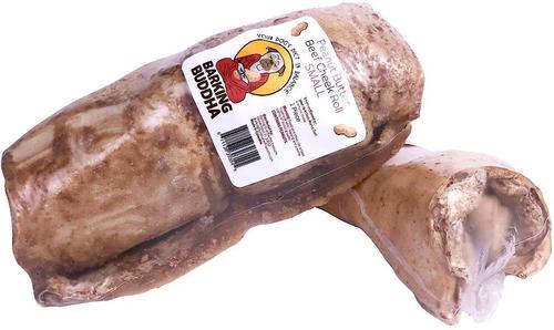 Peanut Butter Beef Cheek Roll Dog Treats, 5-6-in