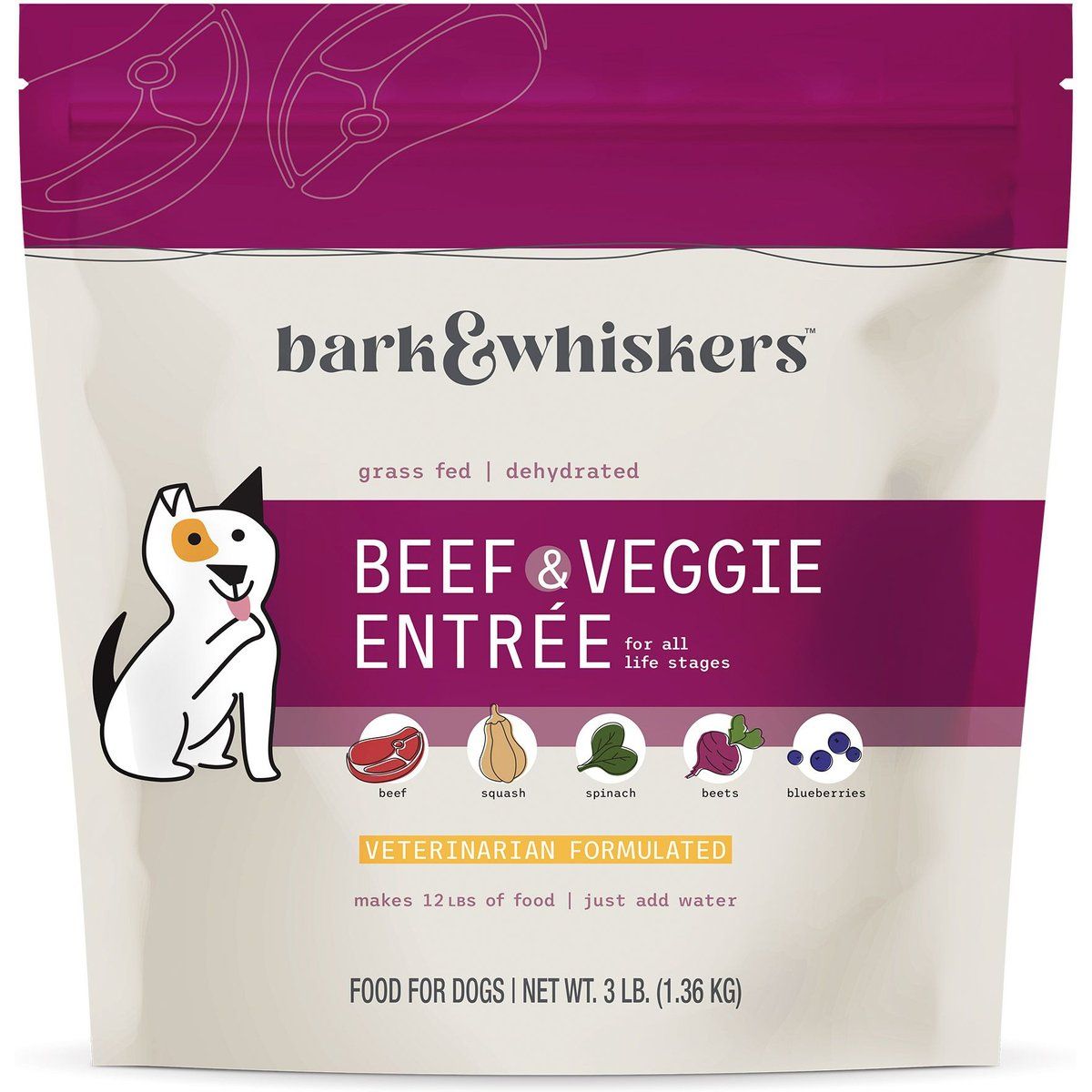 Healthy Pet Essentials Grass Fed Beef Entrée Dehydrated Raw Food. 1.36 kg. - Bark & Whiskers