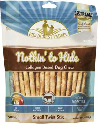 Nothin' To Hide Small Twist Stix Beef Flavor Dog Chews, 10 count