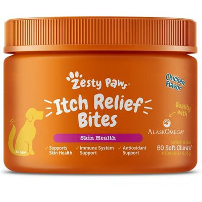Allergy & Immune Bites Itch Relief, Suplemento Inmunológico para Picazón, sabor Cordero, Perros. 2 opc