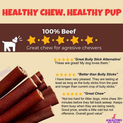 Beef Collagen Stick Dog Treats, 6-in, 10 count