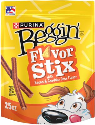 Flavor Stix with Bacon & Cheddar Jack Flavor Soft & Chewy Dog Treats, 40-oz pouch