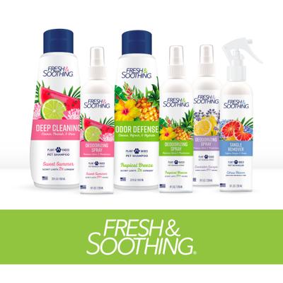 Fresh & Soothing Dog & Cat Deodorizing Spray, Tropical Breeze Scent, 8-fl oz bottle