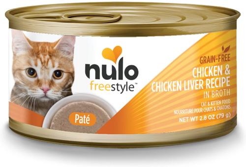 Grain-Free Chicken & Salmon Recipe Pate Wet Canned Food for Cats & Kittens, 2.8-oz can, case of 12