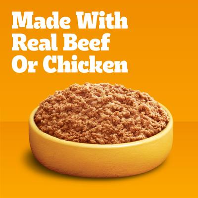 Bundle: Pedigree Complete Nutrition Grilled Steak & Vegetable Flavor Dry Food + Chopped Ground Dinner Variety Pack with Beef & Chicken Canned Dog Food