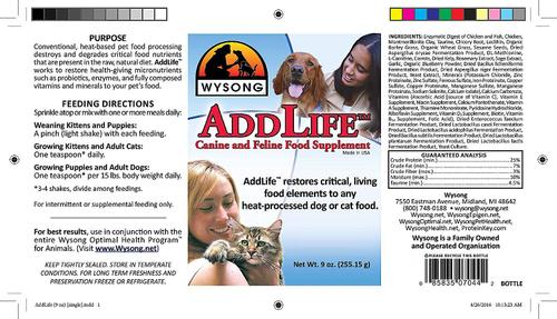 AddLife Dog & Cat Food Supplement, 9-oz bottle