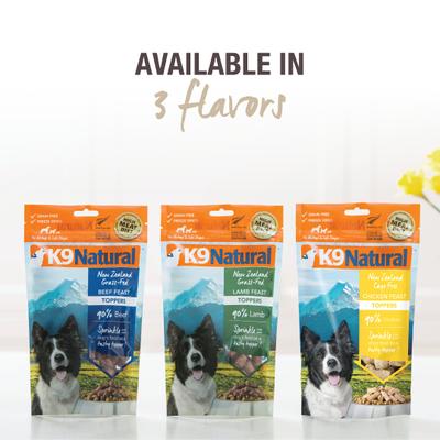 Beef Feast Freeze-Dried Dog Food Topper, 5-oz bag