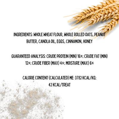 Peanut Butter & Honey Dancin Bones Crunchy Dog Treats, 12-oz bag