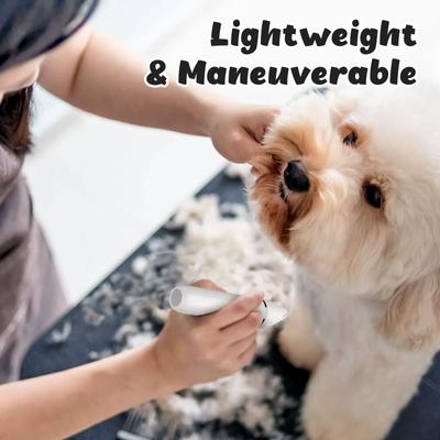 Small Low Noise 2 in 1 Trimming Paw Face Narrow Dog hair Clippers, White