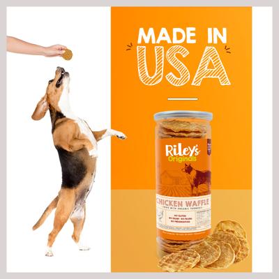 Waffles Chicken Chips with Turmeric Dehydrated Dog Treats, 5.5-oz bag