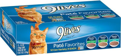Pate Favorites Variety Pack Canned Cat Food, 5.5-oz, case of 12