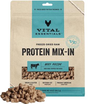 Protein Mix-In Chicken Recipe Mini Nibs Grain-Free Freeze-Dried Raw Dog Food Topper, 6-oz bag