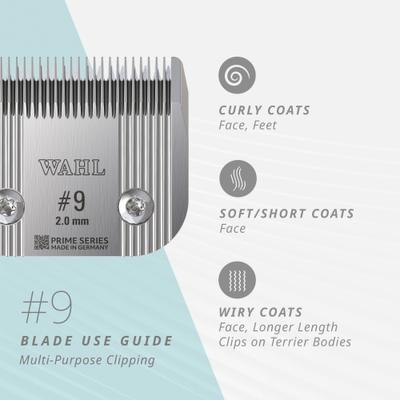 #9 Prime Series Pet Grooming Blade Set, Chrome