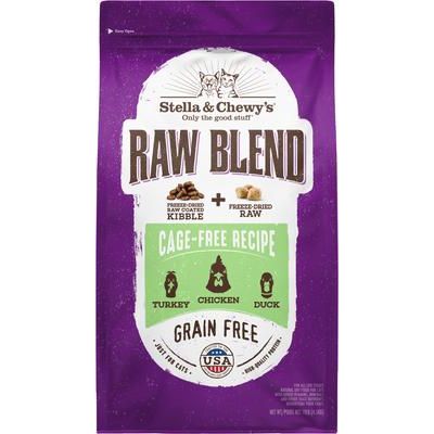 Stella & Chewy's Raw Blend Kibble Grain-Free para gatos — Aves de Corral / 4.54 kg