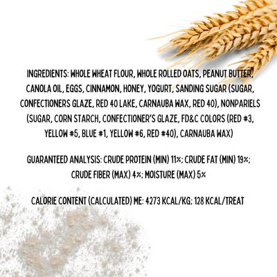 Under the Christmas Tree Peanut Butter & Honey Assorted Crunchy Dog Treats, 18 count