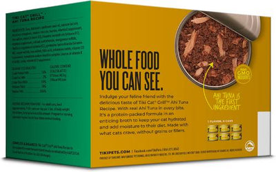 Grill Ahi Tuna Grain-Free Canned Cat Food, 2.8-oz can, case of 6