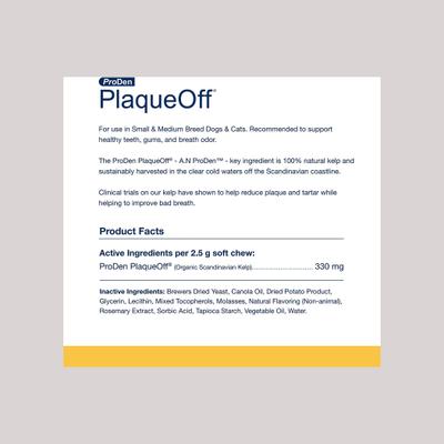 PlaqueOff Small/Med Breed Soft Chews Dog Treat, 45 count