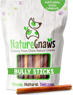 5 to 6-in Beef Bully Sticks Dog Chew Treats, 8-oz bag