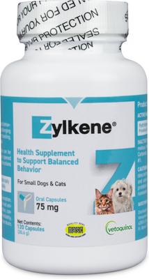 Zylkene 75-mg Capsules Calming Supplement for Small Dogs & Cats, 14 count