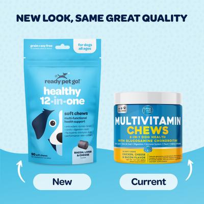 Suplemento saludable 12 en 1 para perros, 90 unidades