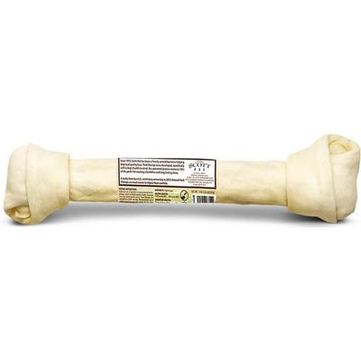 Golosina masticable para perros con nudo de piel de cerdo horneado de 20 pulgadas, 1 unidad