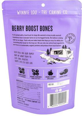 Galletas crujientes para perros Berry Boost Bones, bolsa de 4 oz