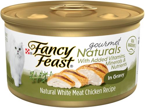 Gourmet Naturals Natural White Meat Chicken & Beef Recipe In Gravy Canned Cat Food, 3-oz can, case of 12