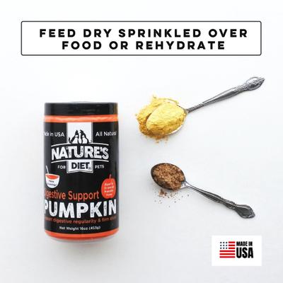 Digestive Pumpkin Powder Digestive Aid Supplement for Dogs & Cats, 16-oz jar