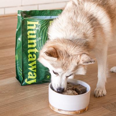 Alimento crudo para perros de venado salvaje congelado, bolsa de 3 lb, caja de 3