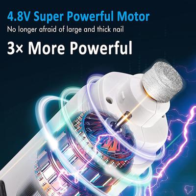 LED Dog & Cat Nail Grinder, White