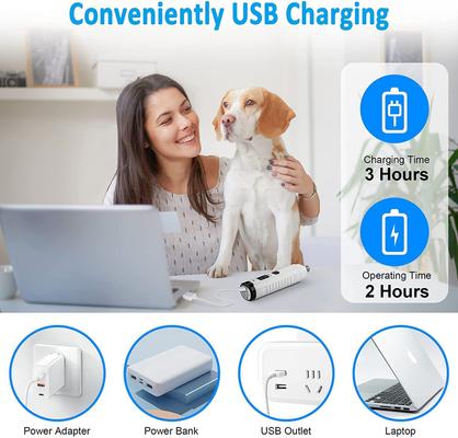 LED Dog & Cat Nail Grinder, White