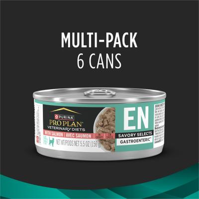 EN Gastroenteric Savory Selects in Gravy with Salmon Wet Cat Food, 5.5-oz can, case of 6