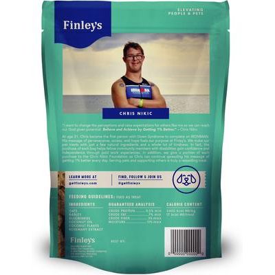 Galletas crujientes de arándanos y coco sin trigo para perros, bolsa de 355 g