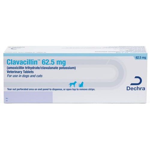 Comprimidos de amoxicilina trihidrato/clavulanato de potasio para perros y gatos, 375 mg, 1 comprimido